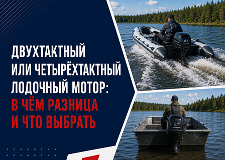 Двухтактный или четырёхтактный лодочный мотор: отличия, плюсы и выбор